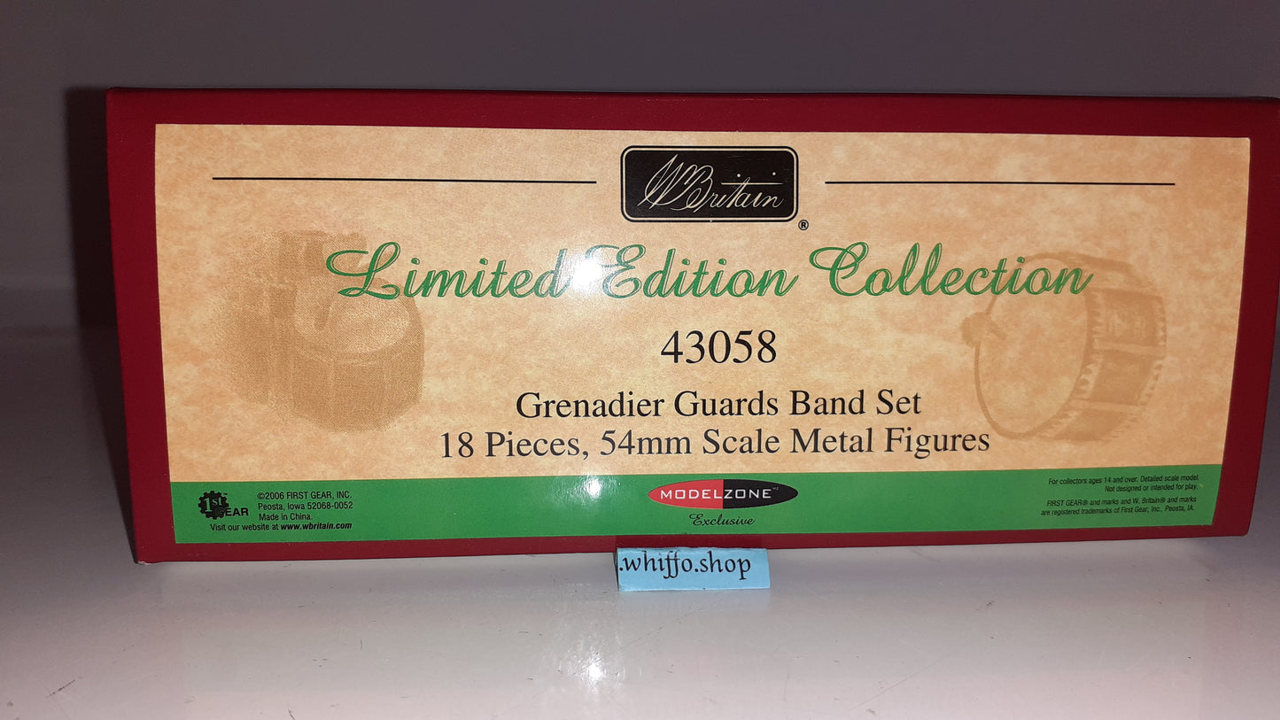 Britains 43058 2006 Grenadier Guards Band metal Limited Edition boxed 24S8