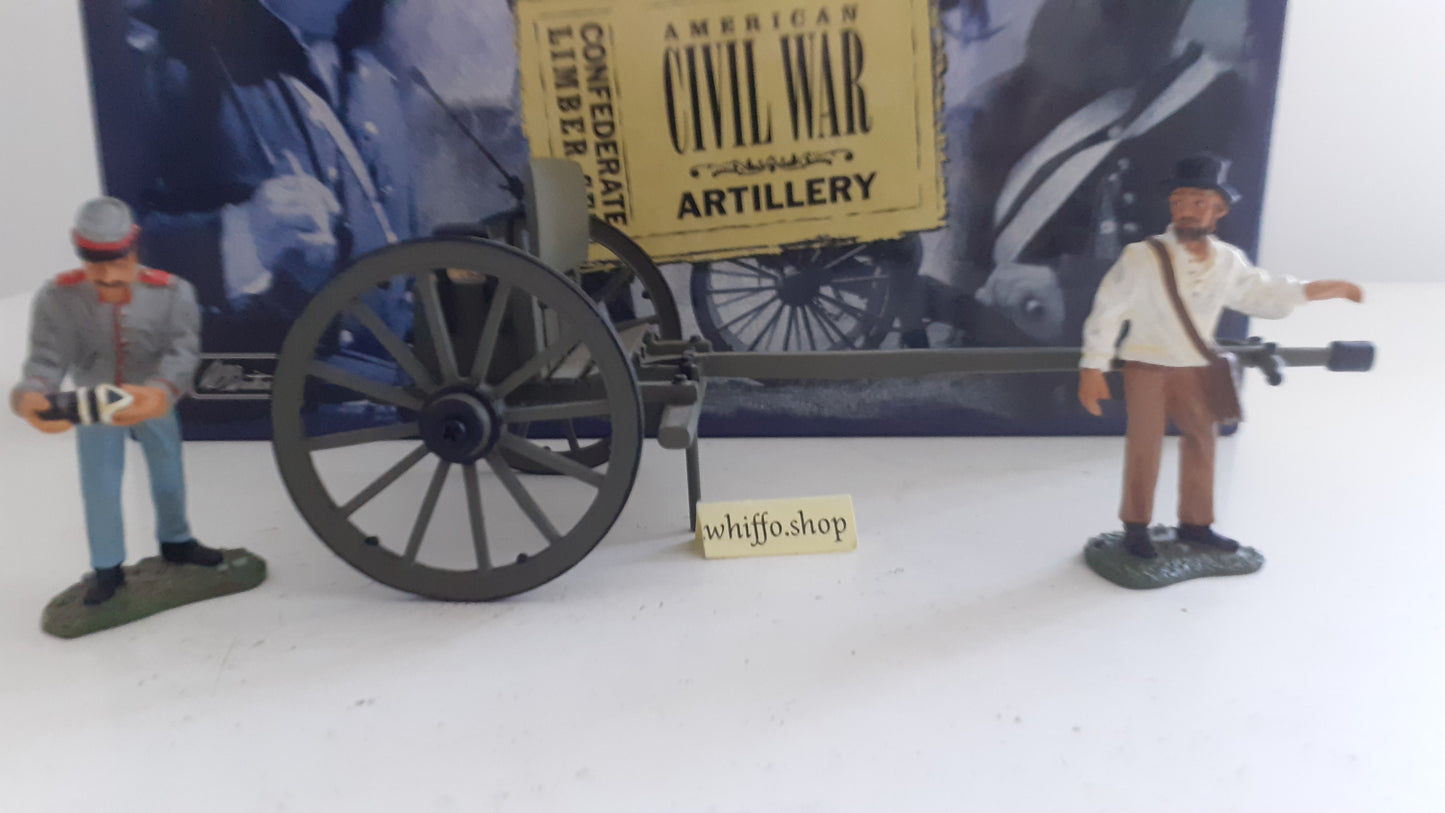 Britains 17432 2003 acw confederate limber set artillery  1:32  s512