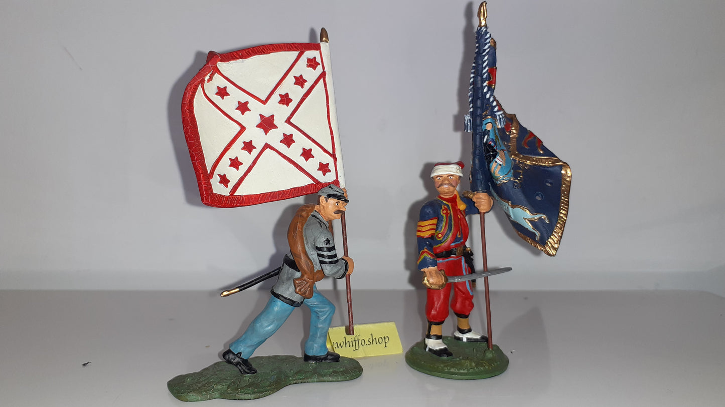 Britains Acw 41126 5th New York 4th Texas Standard Bearers 2003 1:32 Boxed S5