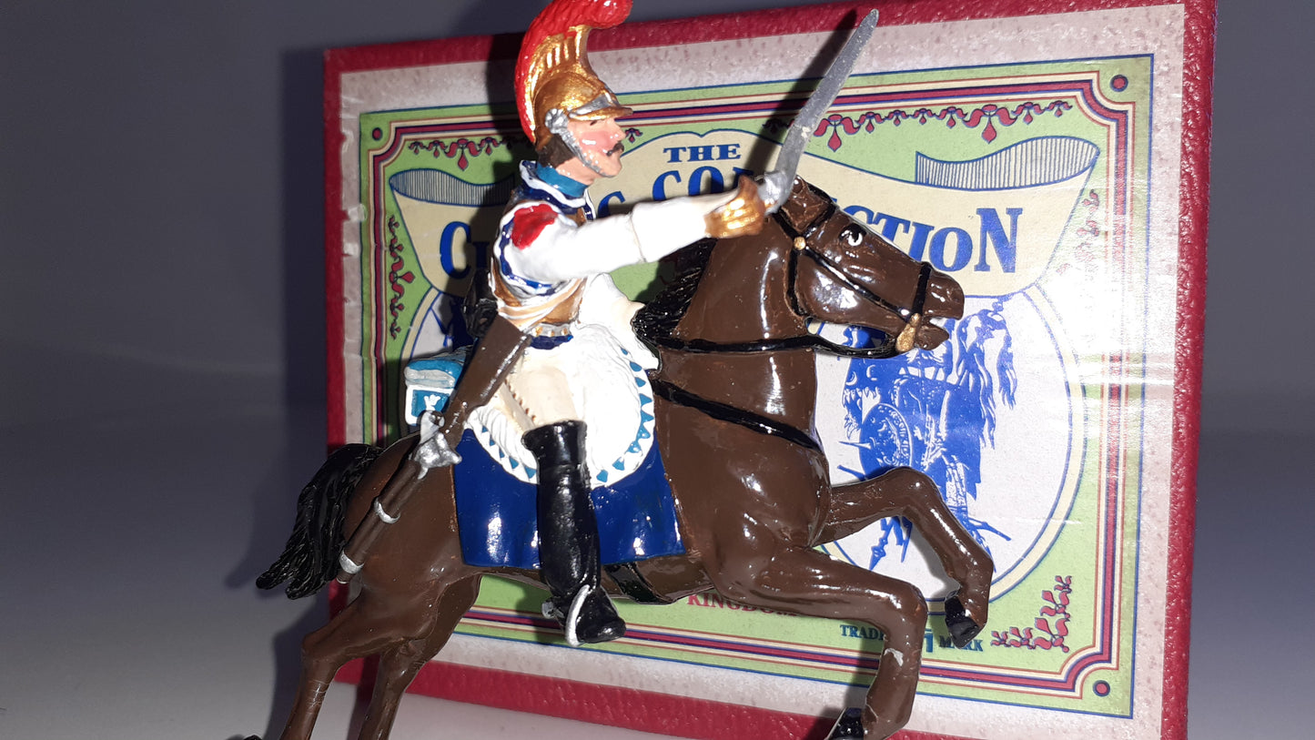trophy miniatures 1991 Napoleonic War French Cavalry Trooper Wa11c 1:32 s842