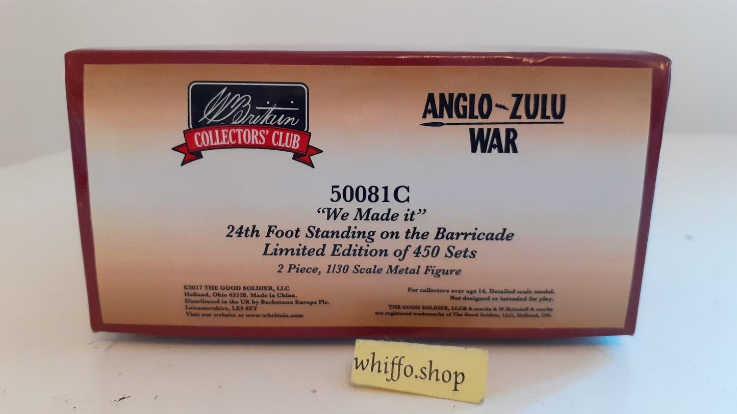 Britains 50081c Zulu War  24th Foot we made it 2017 boxed S335