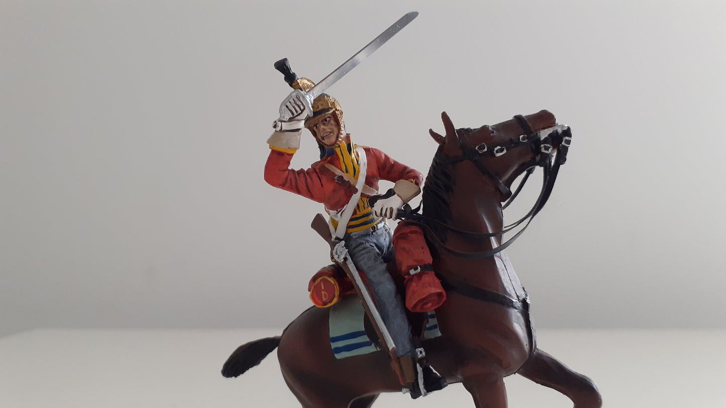 Britains 36062 Napoleonic hougoumont Waterloo 1st royal dragoons 600 made s8b47