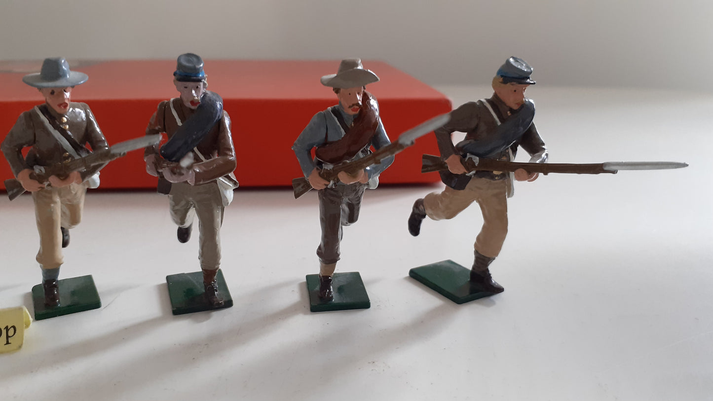tradition 916 acw confederate charging infantry 1995 made 1:32 metal S450