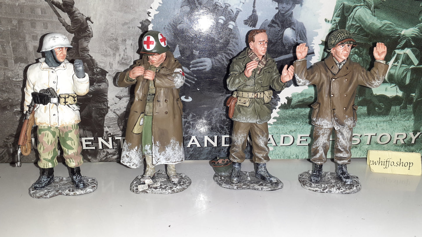 King and country Ww2 Bbg04 GI Prisoners german guard Battle Of Bulge boxed 1:30