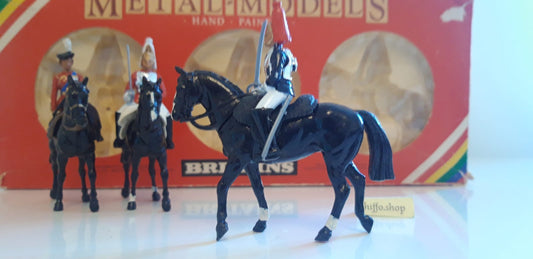 Britains 7233 ceremonial lifeguards queen  Buckingham palace 1:32 metal 1980s s7b11