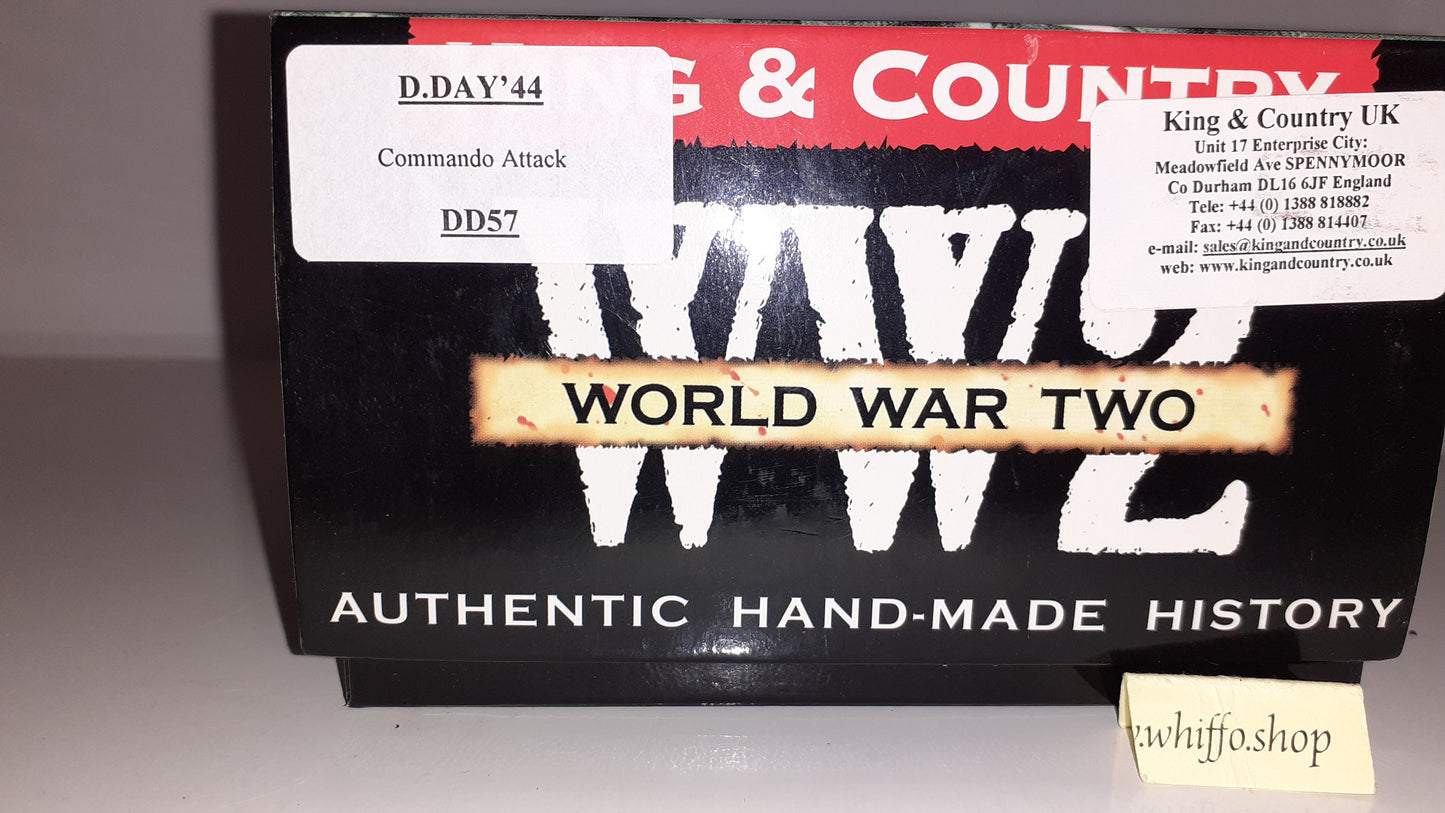 king and country Ww2 Commando Attack Royal Marines Dd57  1:30 metal boxed Wdb