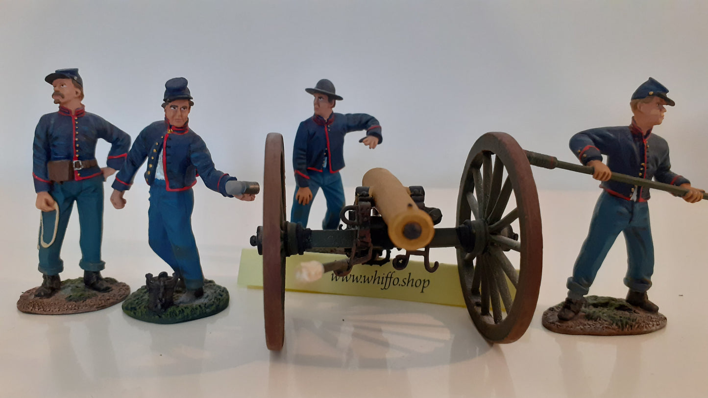 Britains 31056 2010 Acw Union Artillery Napoleon Gun Crew boxed 1:32 Wdb