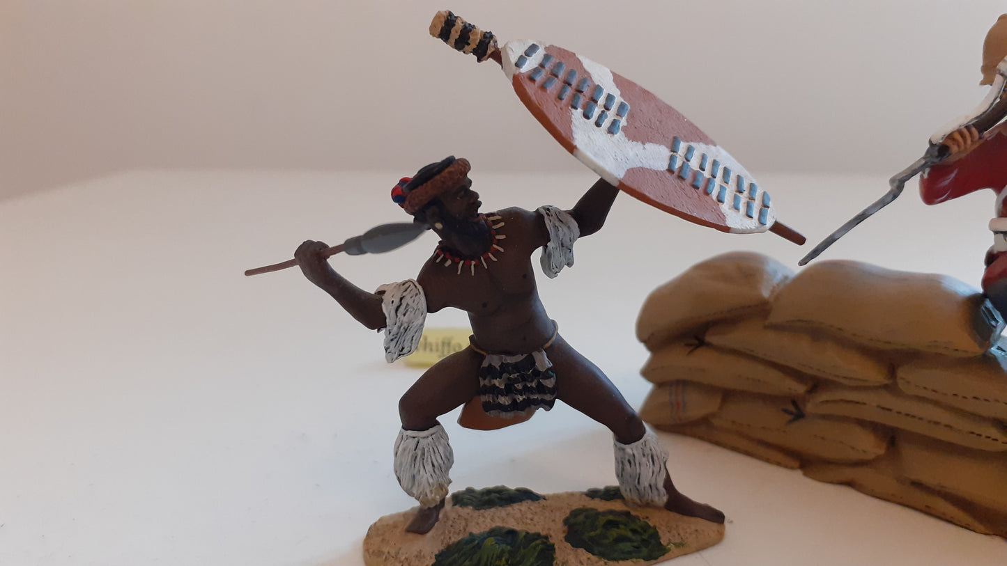 BRITAINS 20028 Zulu War overwhelm odds Only 600 Made 24th Foot 2008 1:32 S8b65