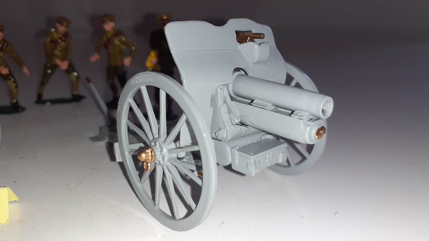 Britains 8912 Ww1 Artillery 4.5 Howitzer Limber Khaki 1993 s855