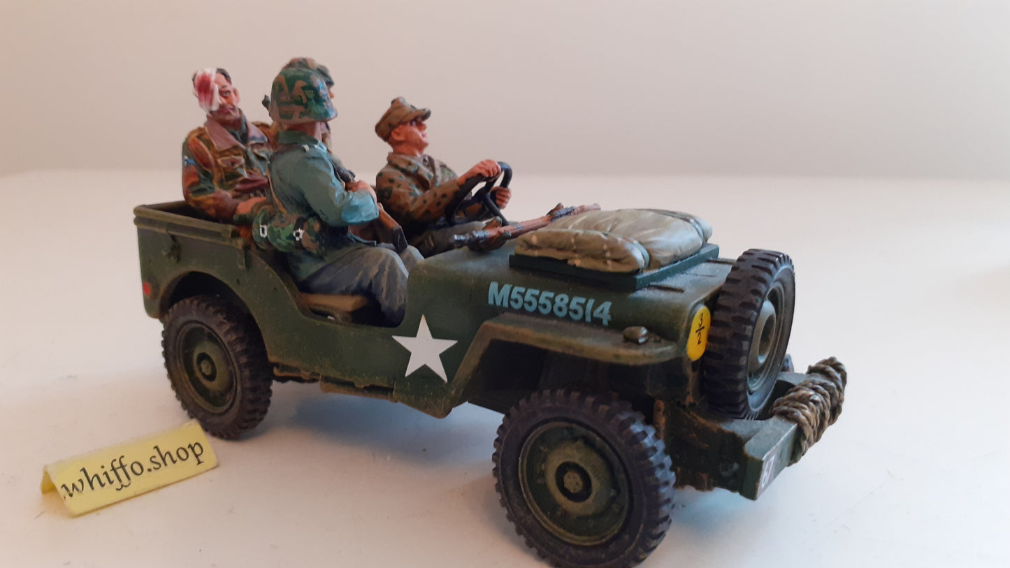 king and country mg068 willys jeep captured paras ww2 arnhem boxed 1:30 wb84