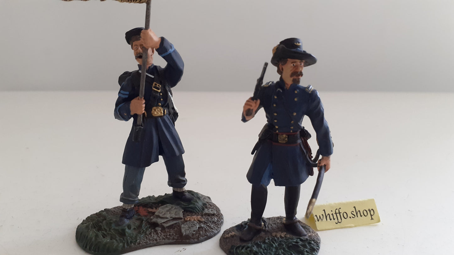 Britains 17662 Union Acw  Flag frock coats Command 2007 1:32 metal S534