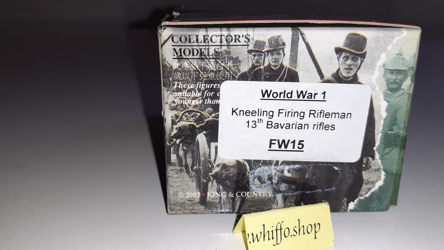 King and country Ww1 Fw15 German 13th Bavarian   2007 boxed 1:30 W16