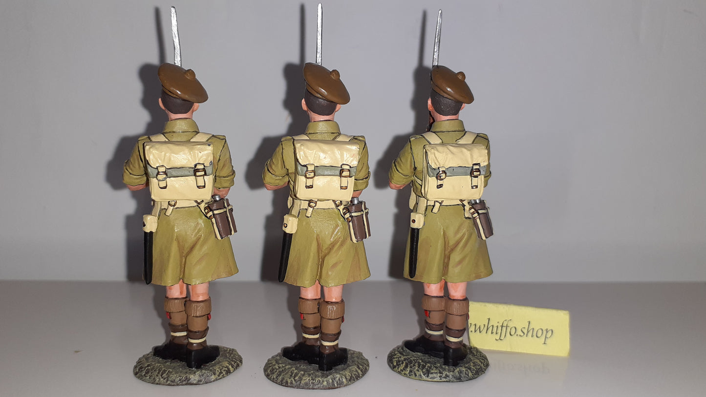 King and country 3 Figures Ea33 Ea033 8th Army Scottish 2009 boxed Rbwdb