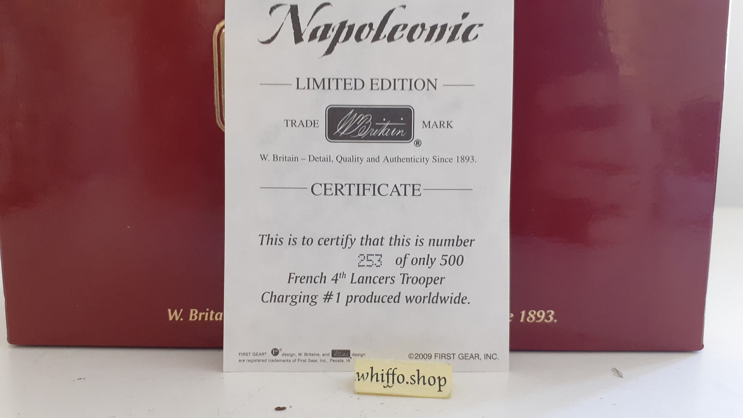 Britains 36015 Napoleonic french 4th lancers 500 Made waterloo 2009 1:32wb44