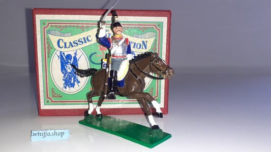 trophy miniatures 1991 Napoleonic War French Cavalry Cuirassier Wa10a 1:32 s842