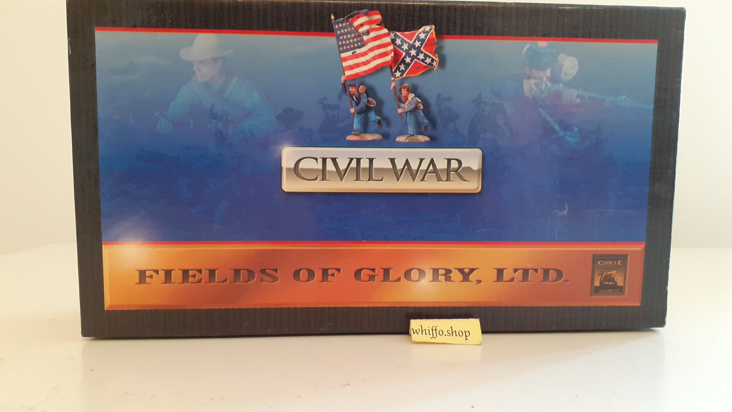 conte 57104 1999  confederate charging command acw metal boxed  1:32 s328
