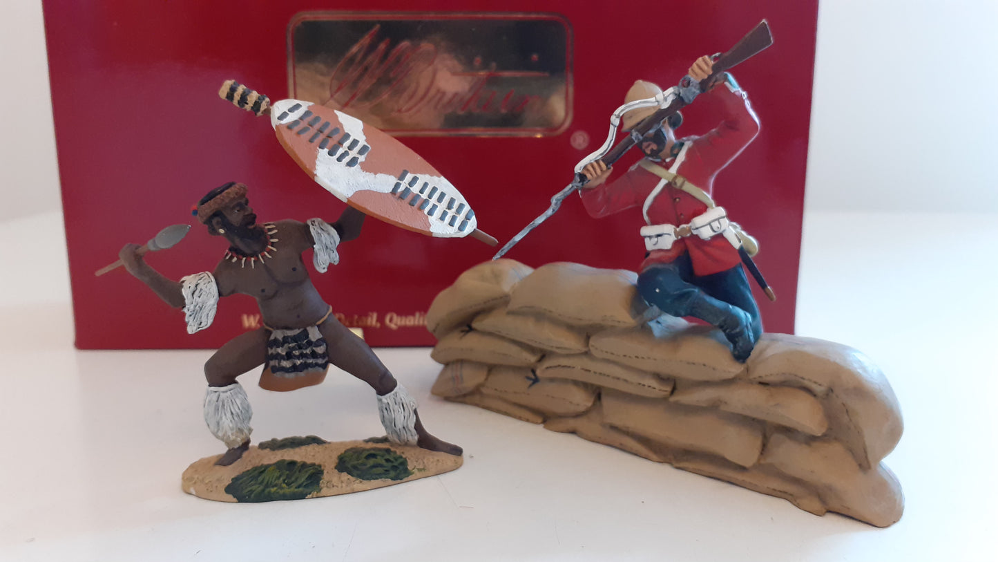 BRITAINS 20028 Zulu War overwhelm odds Only 600 Made 24th Foot 2008 1:32 S8b65