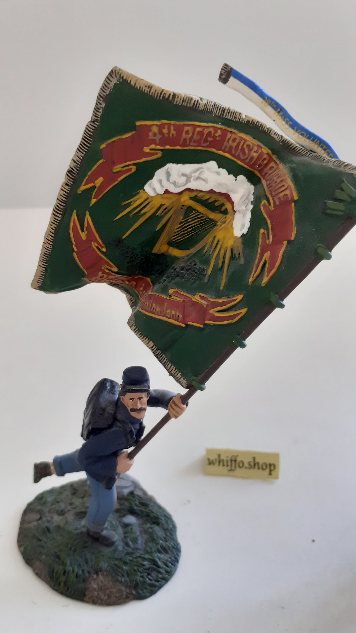 Britains 17933 Union Acw Irish Brigade Flag Command 2007 1:32 metal S534