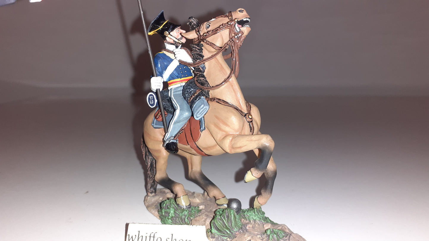 King and country Crw03 Crimean War 17th Lancer Flag Light Brigade 2007 boxd s840