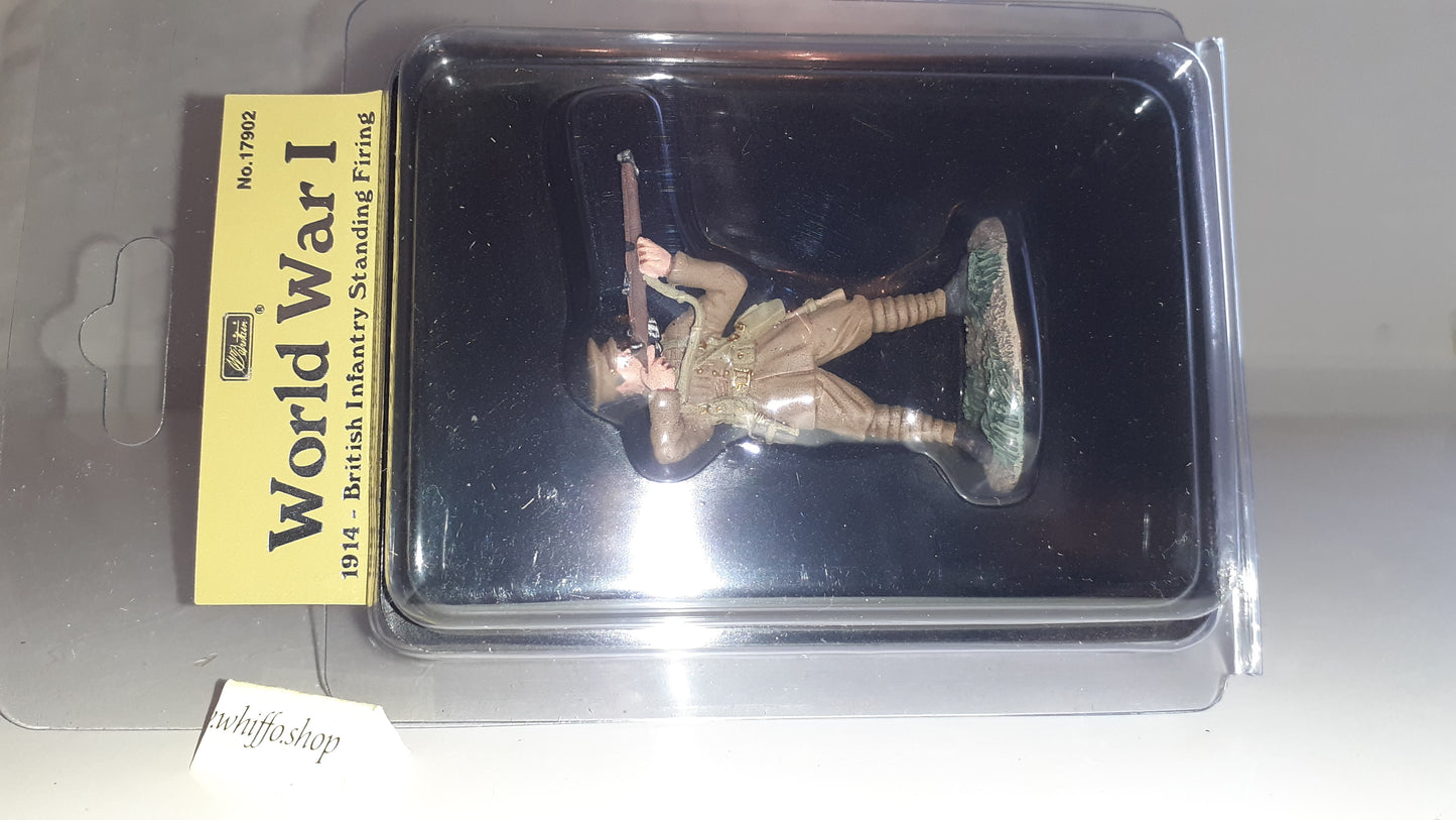 Britains metal  ww1 17902 British Infantry Firing 2010  1:32 Boxed  B12