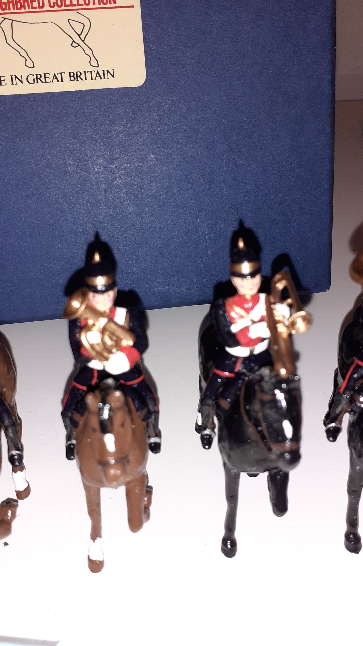 Dorset Soldiers Britains Compatible Mounted Yeomanry Band 1:32 metal boxd 80s S4 for sale