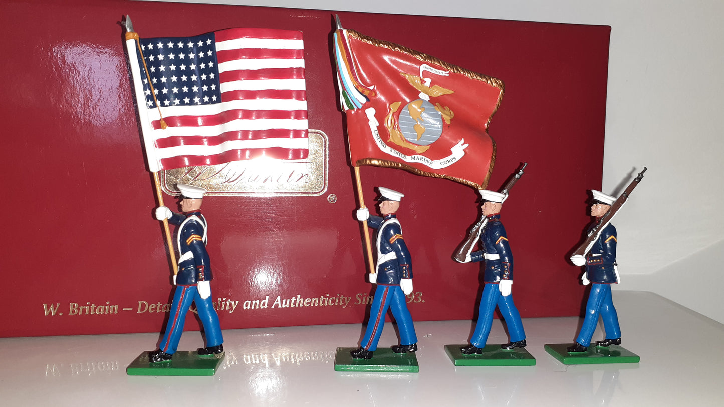 BRITAINS 17917 Usmc US Marines Color Party 2007 Limited edition 1:32  s8