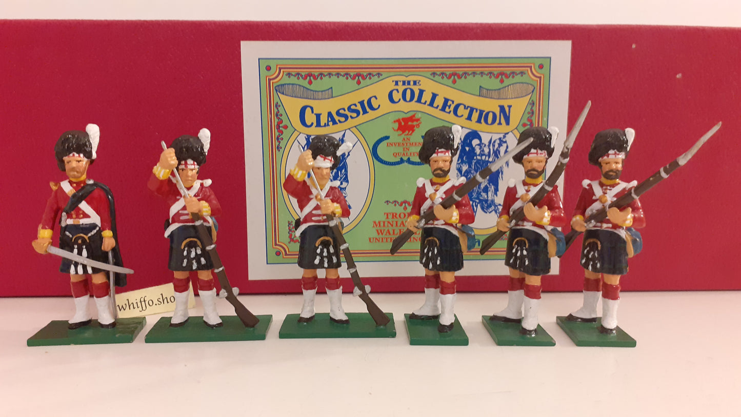 trophy miniatures 1991 waterloo napoleonic 93rd highlanders Crimean war box S854