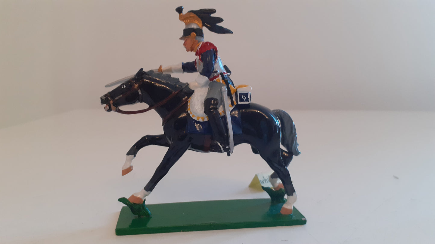 trophy miniatures 1991 Napoleonic War French Cavalry Cuirassier Wa10c 1:32 s840