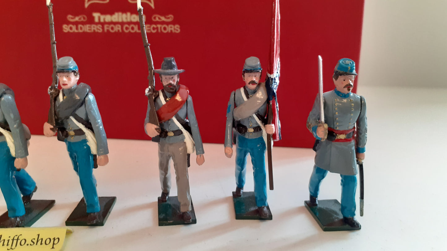 tradition 916 acw confederate infantry 1995 made 1:32 metal S450