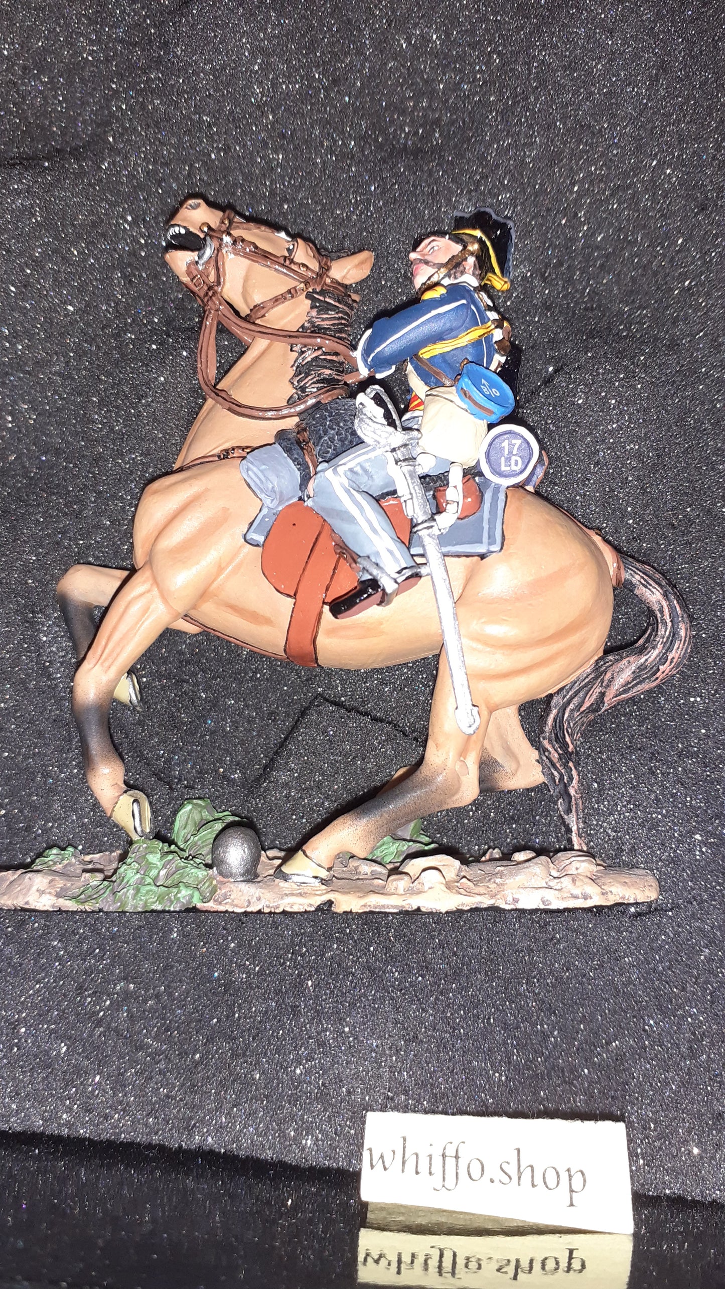 King and country Crw03 Crimean War 17th Lancer Flag Light Brigade 2007 boxd s840