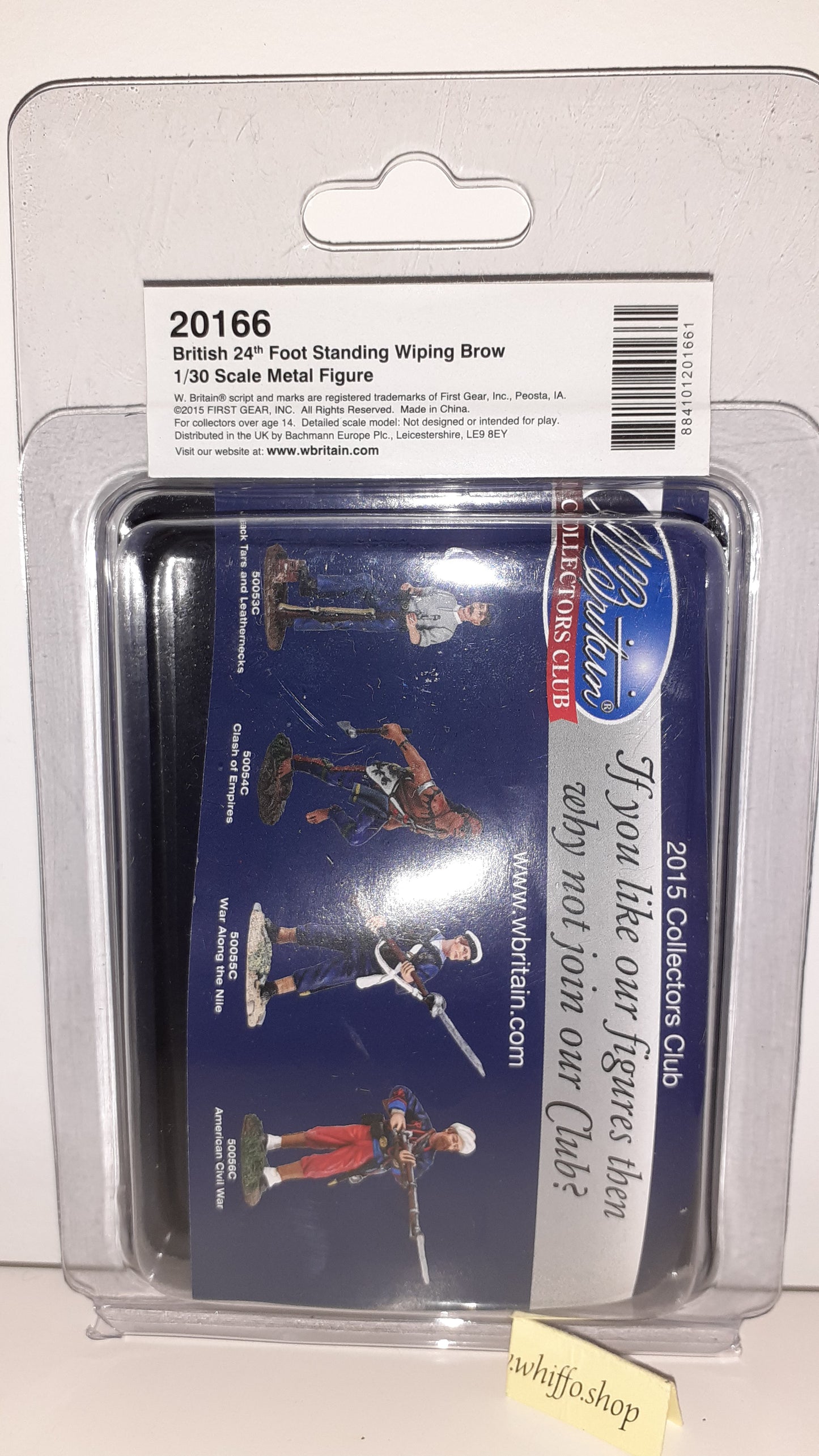 Britains 20166 24th Foot Wiping Brow Zulu Wars boxed 2015  1:32 B10