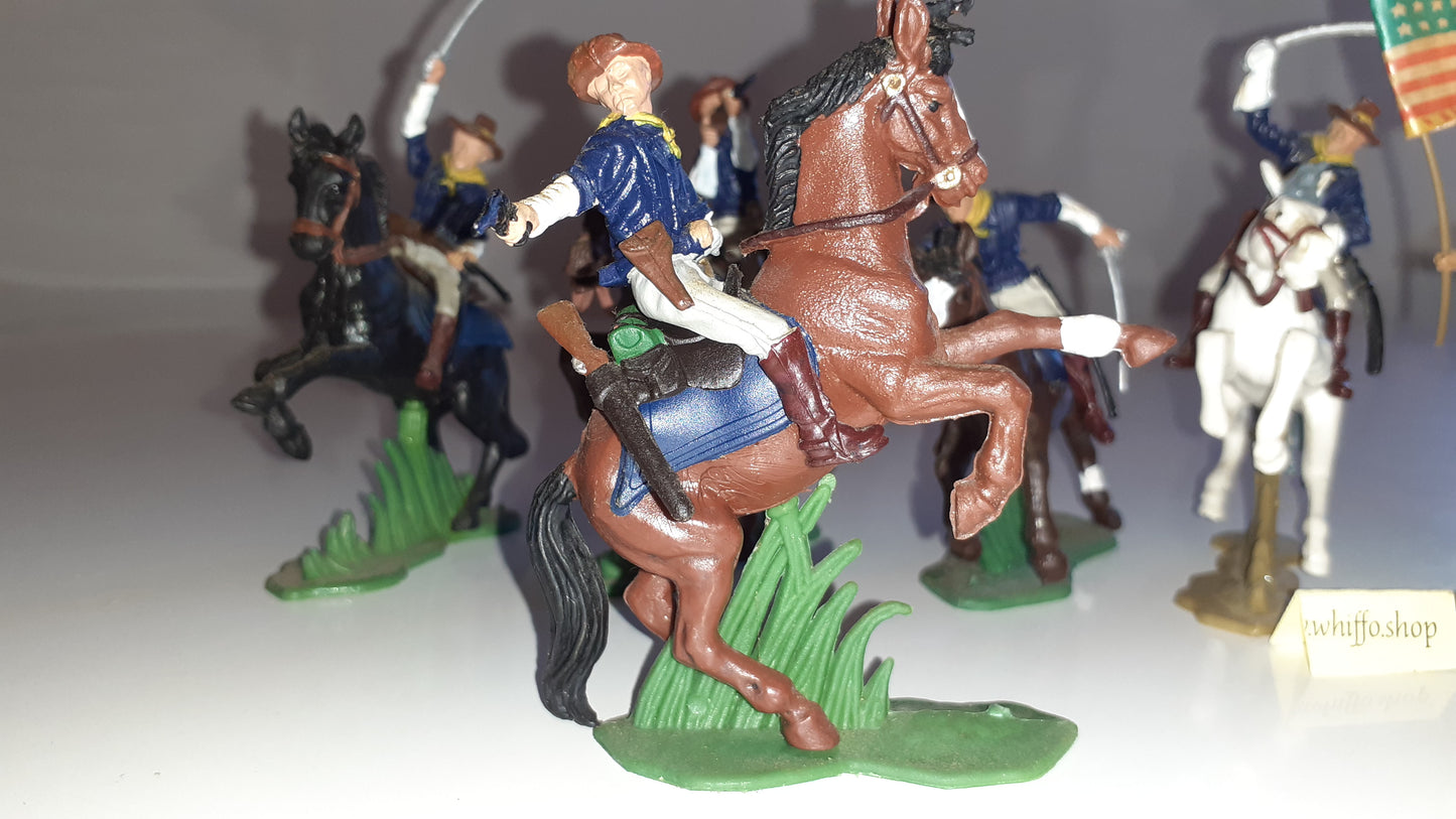 Britains Herald Dsg Deetail 7th Cavalry Acw Wild West rough riders 1:32 S7