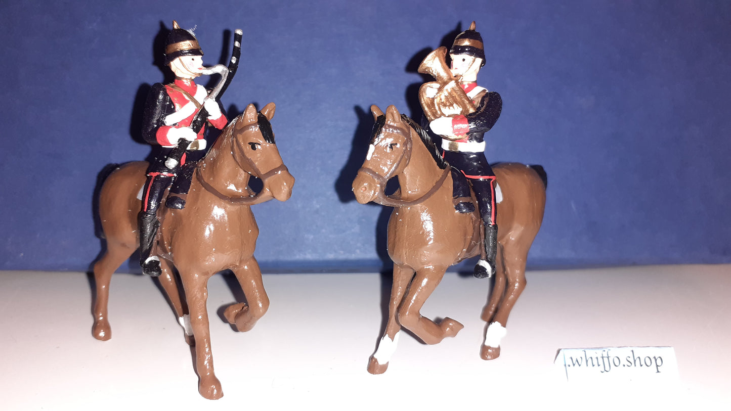 Dorset Soldiers Britains Compatible Mounted Yeomanry Band 1:32 metal boxd 80s S4 for sale