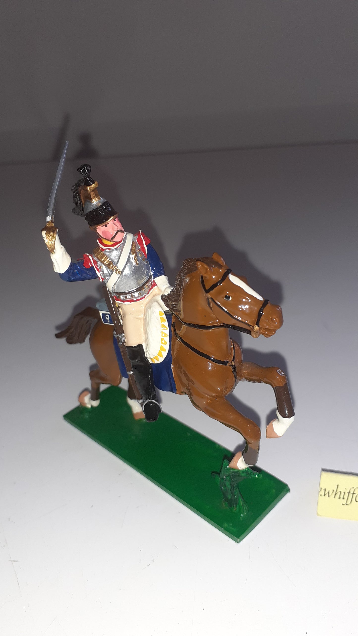 Early trophy miniatures 1991 Napoleonic War French Cuirassier Wa10a 1:32 s2