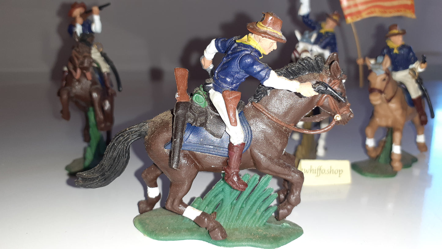 Britains Herald Dsg Deetail 7th Cavalry Acw Wild West rough riders 1:32 S7