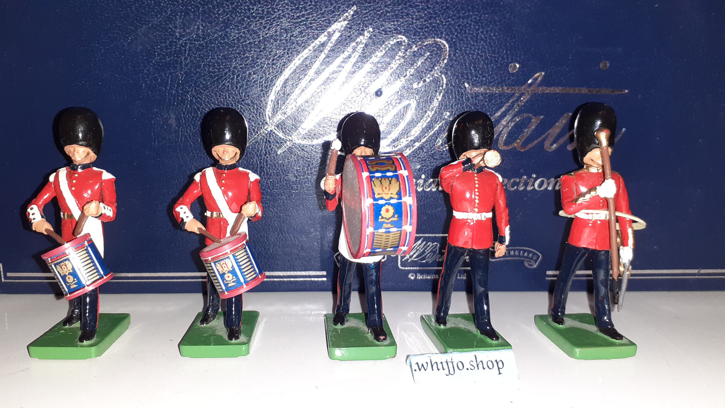 Britains 00090 deetail ceremonial band Drums Bugles scots guards 1999 1:32  s613