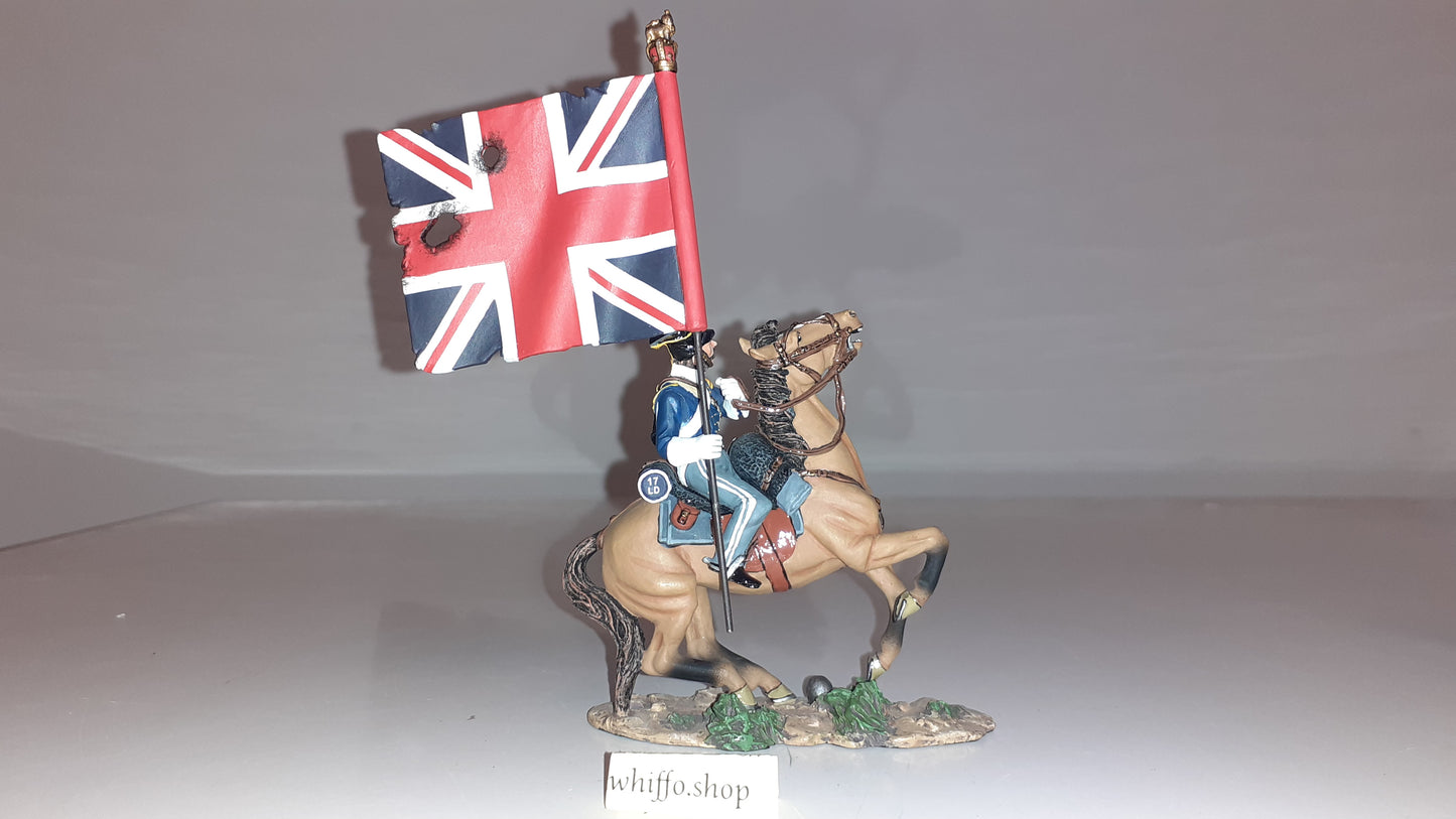 King and country Crw03 Crimean War 17th Lancer Flag Light Brigade 2007 boxd s840
