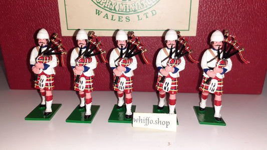 trophy miniatures 1991 Black Watch Pipers Sudan Egypt Boer Highlanders 1:32 s231