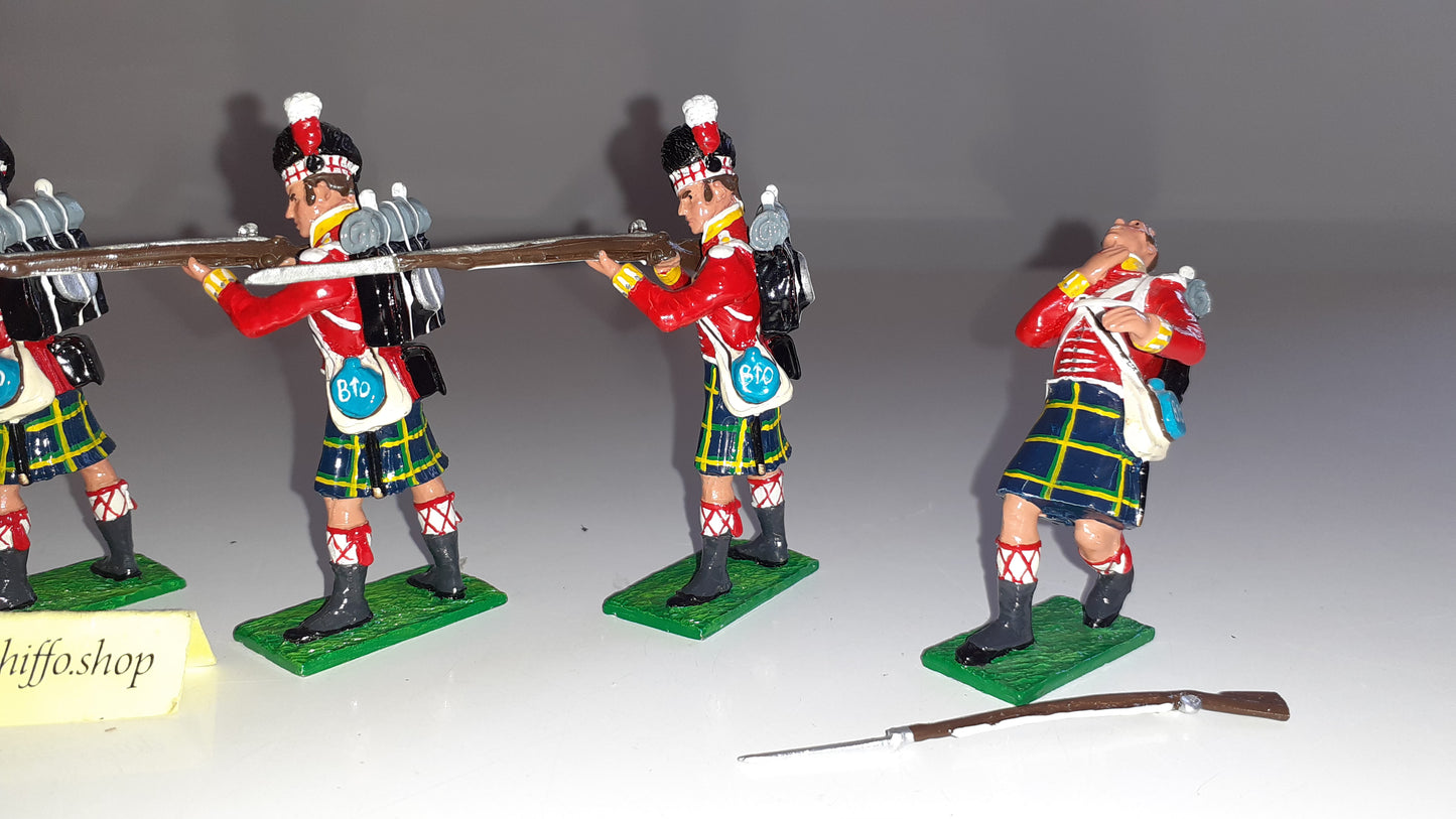 Little Legion Napoleonic Waterloo Gordon Highlanders Wb19 Box 1:32 metal S7