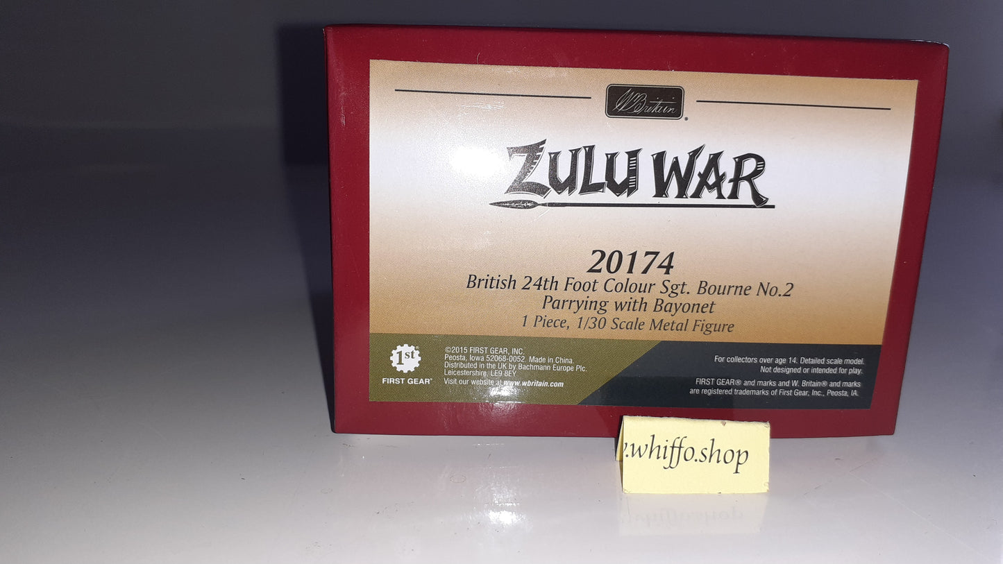 Britains 20174 Zulu wars 24th Foot Colour sgt Bourne  1:32  2014 boxed B10