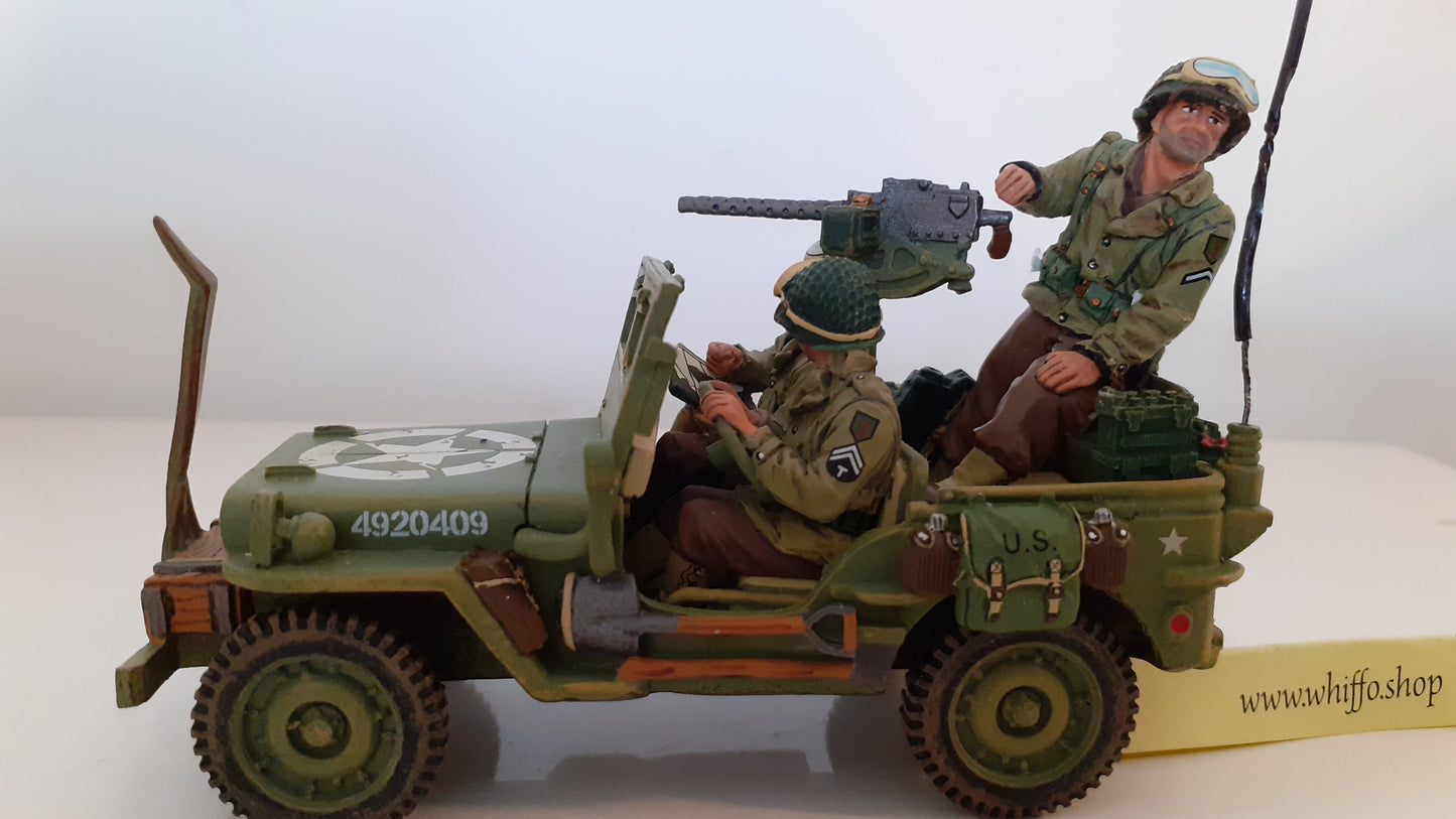 King and country ww2 US Army Willys Jeep D-day box 1:30  Dd075 Dd75 Wdb