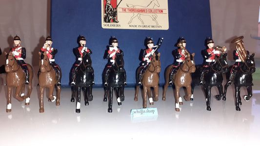 Dorset Soldiers Britains Compatible Mounted Yeomanry Band 1:32 metal boxd 80s S4 for sale