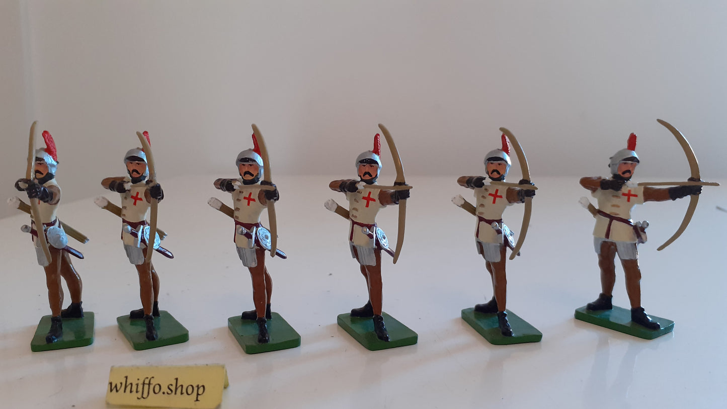 BRITAINS 40235 Knights Of Agincourt english longbow archers 2003 1:32  s8b30