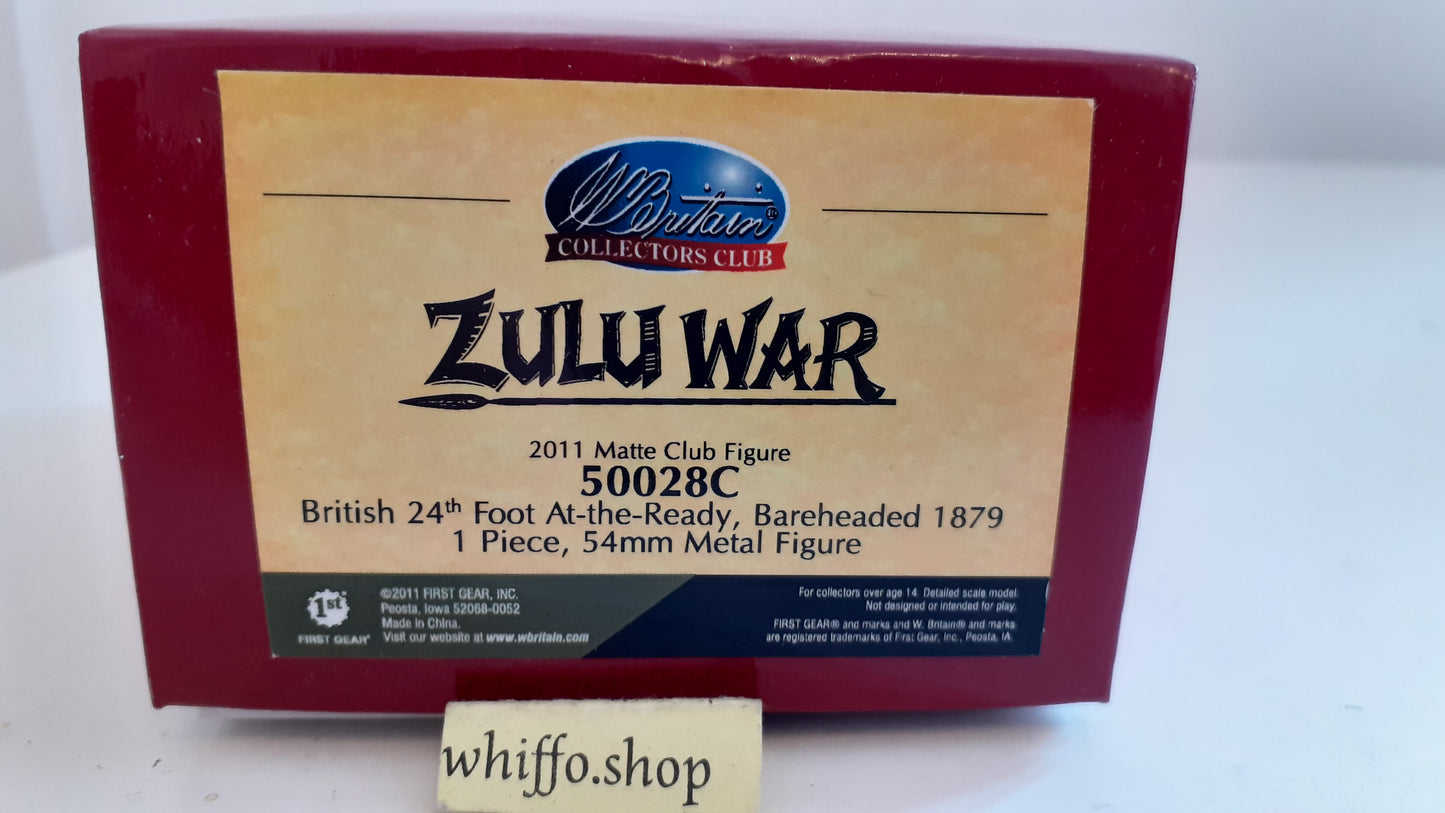 Britains 50028c collectors club fig 24th foot Zulu War  2011 boxed b1225