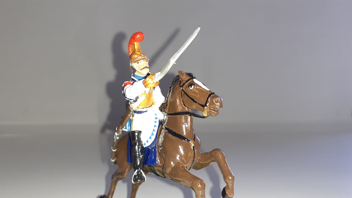 trophy miniatures 1991 Napoleonic War French Cavalry Trooper Wa11c 1:32 s842