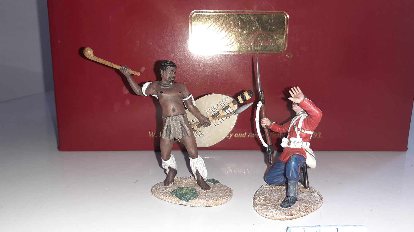 Britains 20182 Zulu wars 24th foot 1:32 metal Closing In 2017 boxed S187