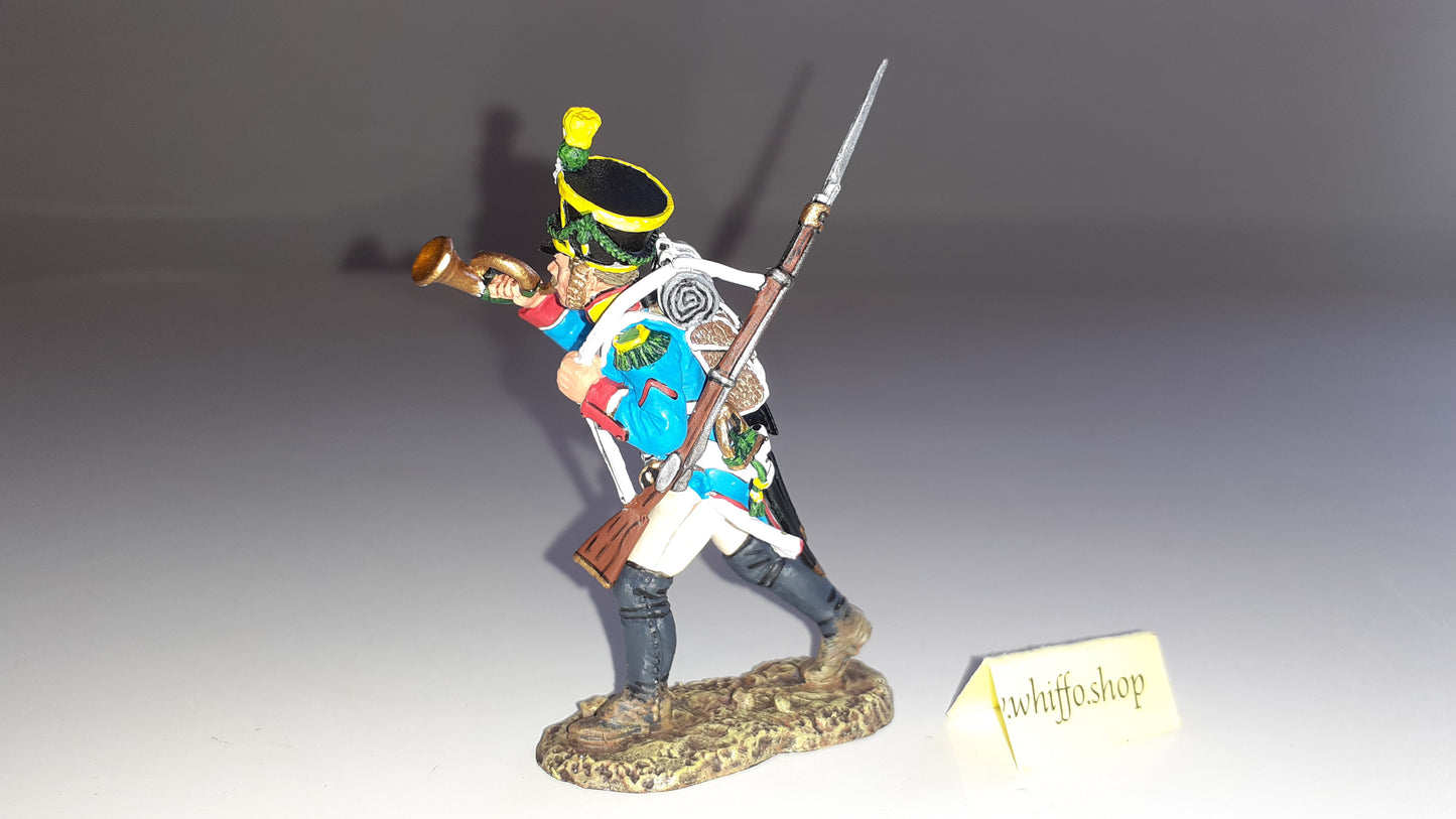 King and country Napoleonic 3rd Voltigeur Bugler 2003 boxed 1:30 Na17 Na017 W16