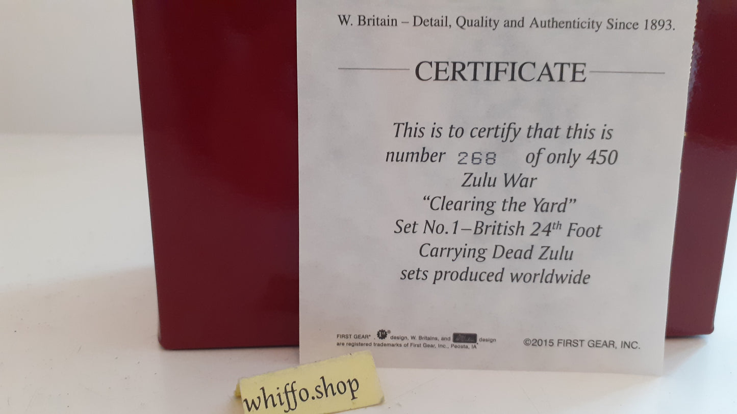 BRITAINS 20163 Zulu War clearing yard  Only 450 Made 24th Foot 2015 1:32 S333