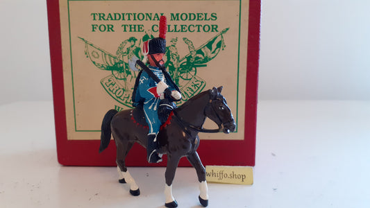 trophy miniatures 1991 Napoleonic War french 1st hussars Cavalry h4 1:32 s8b20