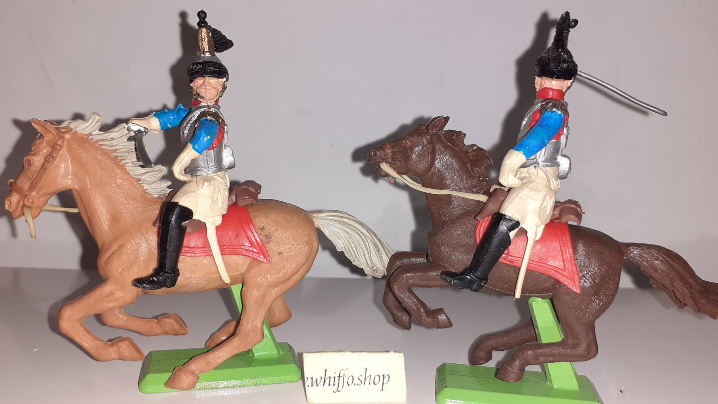 Britains deetail Waterloo French Cuiraissier Cavalry 1970s Made England  1:32 B2